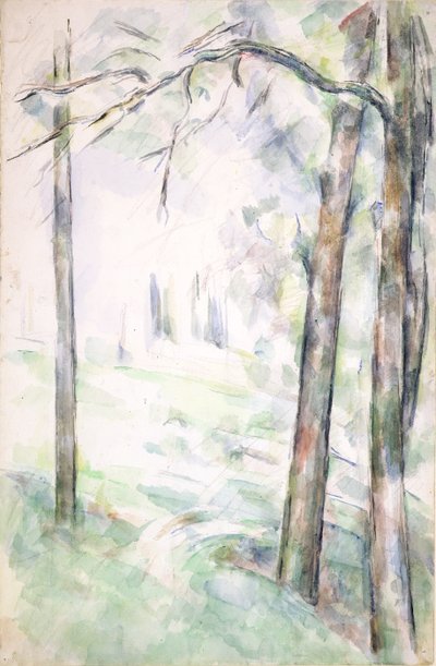 The Woods, Aix-en-Provence by Paul Cézanne